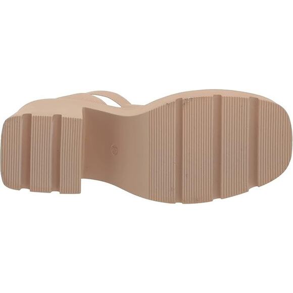 Madden Girl Women's Temple Lug Sole City Sandals, Sand Stretch Size 9M - Picture 6 of 6